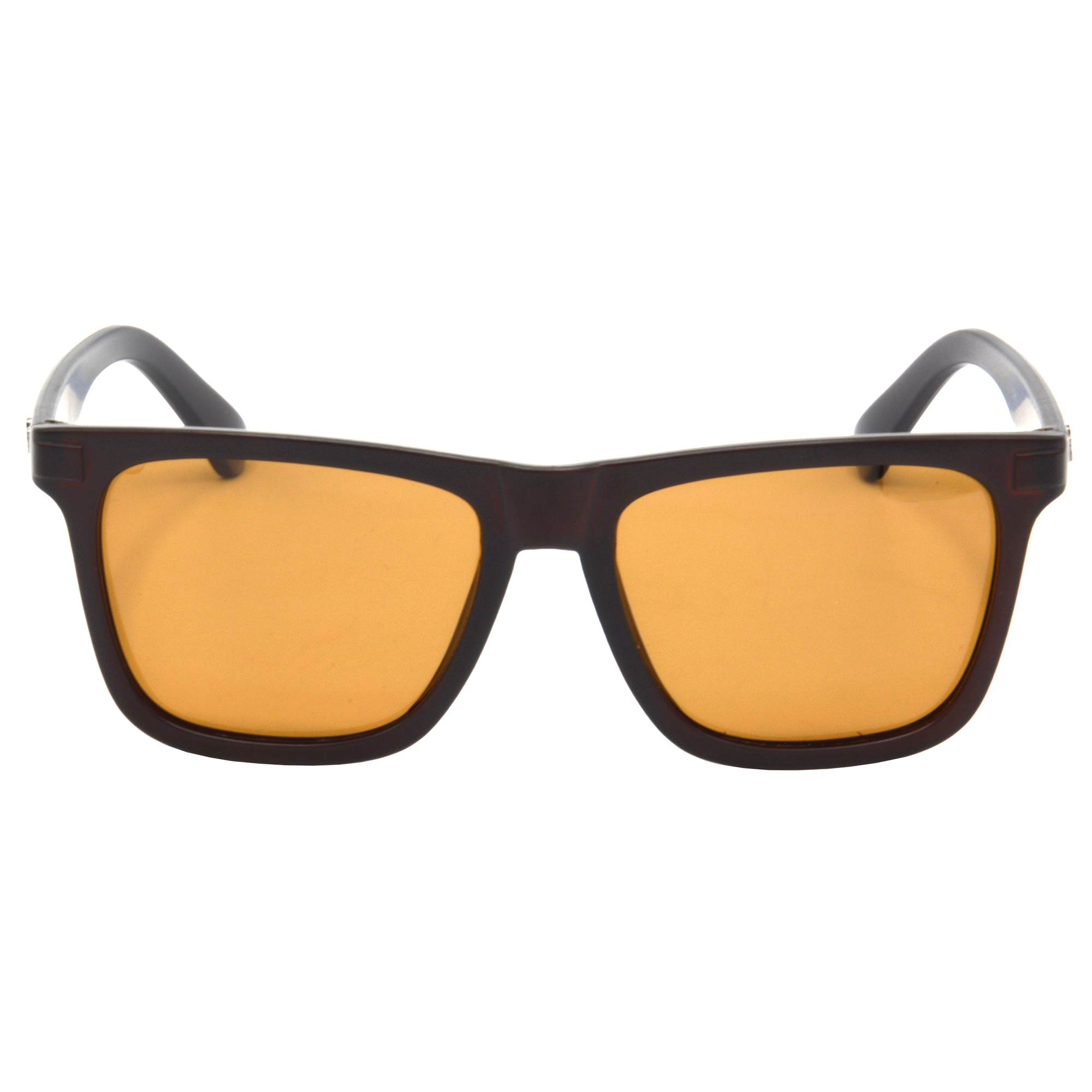 Hrinkar Polarized & UV Protection Classy Brown Rectangular Shades For Men & Women - HRS505-BWN-BWN-P - Image 2