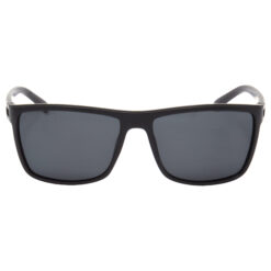 Alternative view of Hrinkar Polarized & UV Protection Modish Black Rectangular Sunglasses For Men & Women - HRS507-BK-bu-BK-P