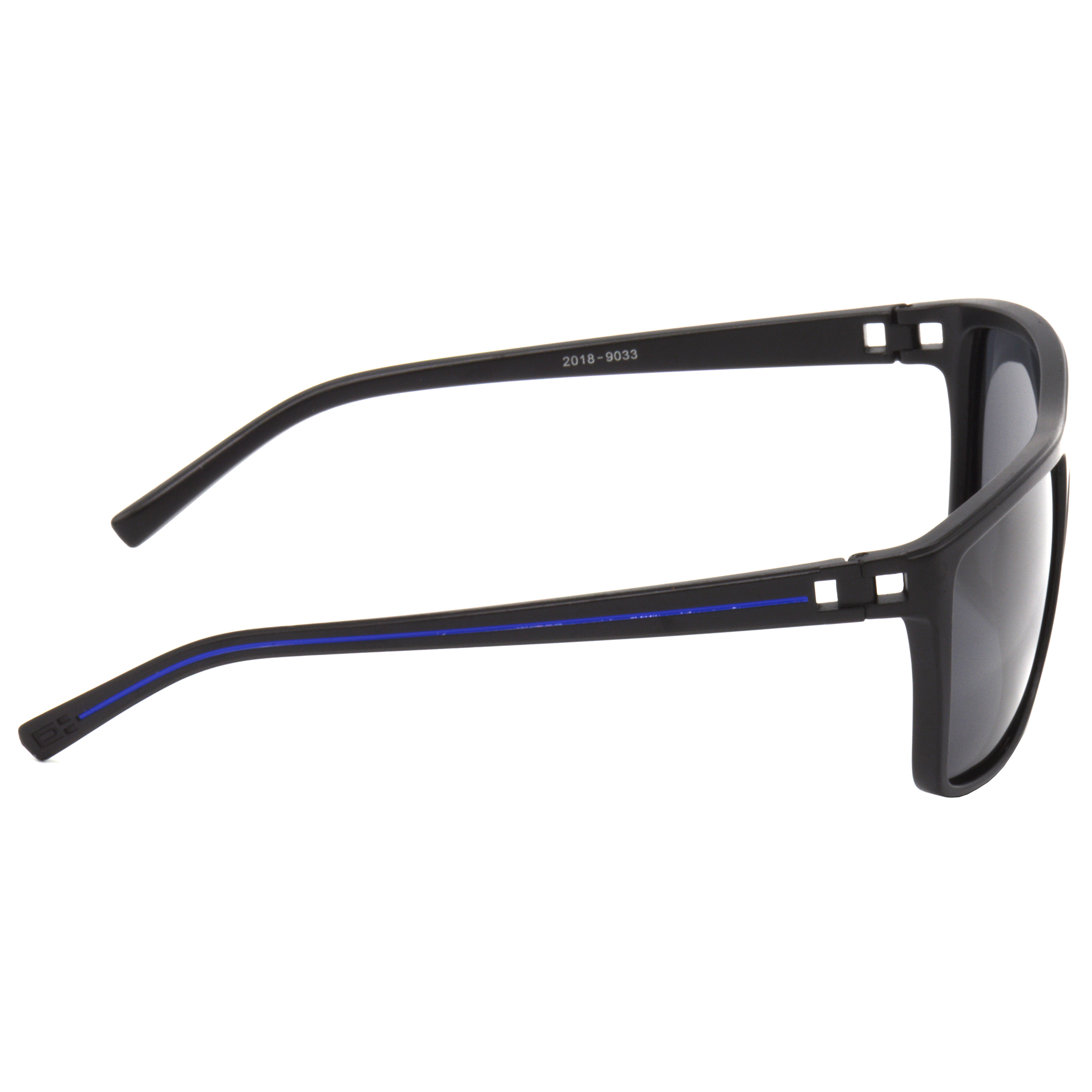 Hrinkar Polarized & UV Protection Modish Black Rectangular Sunglasses For Men & Women - HRS507-BK-bu-BK-P - Image 3
