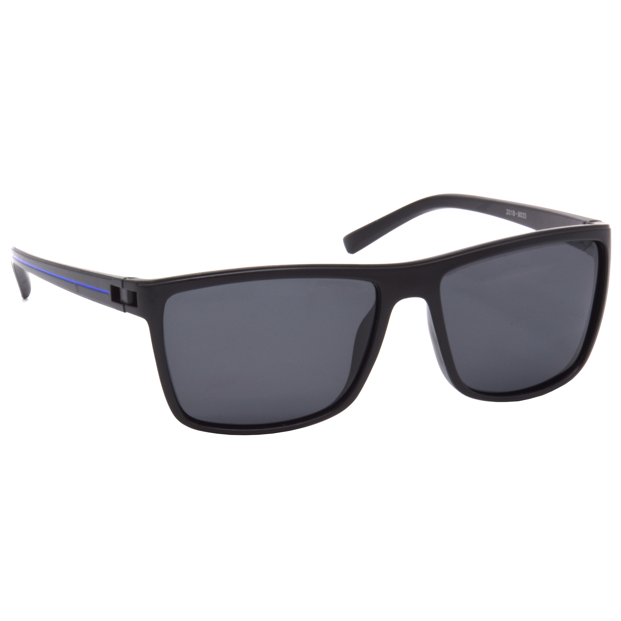 Hrinkar Polarized & UV Protection Modish Black Rectangular Sunglasses For Men & Women - HRS507-BK-bu-BK-P