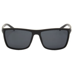Alternative view of Hrinkar Polarized & UV Protection Elegant Grey Rectangular Goggles For Men & Women - HRS507-BK-rd-BK-P