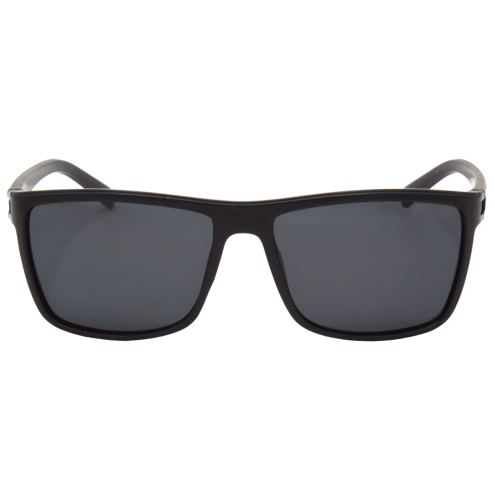 Hrinkar Polarized & UV Protection Trendy Grey Rectangular Shades For Men & Women - HRS507-BK-wt-BK-P - Image 2
