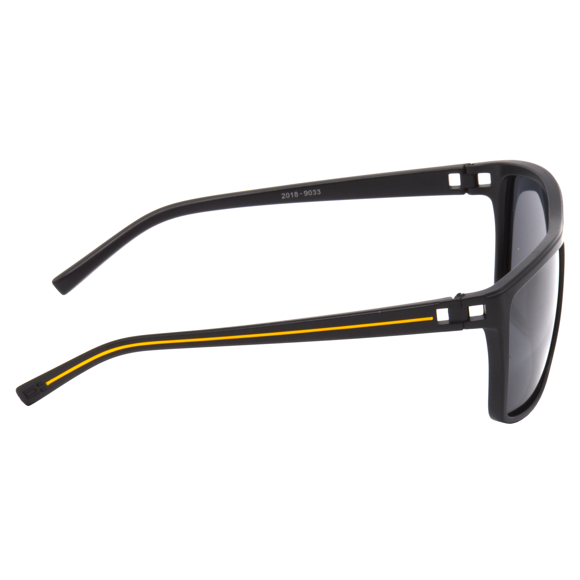 Hrinkar Polarized & UV Protection Classy Multicolor Rectangular Sunglasses For Men & Women - HRS507-BK-ylw-BK-P - Image 3