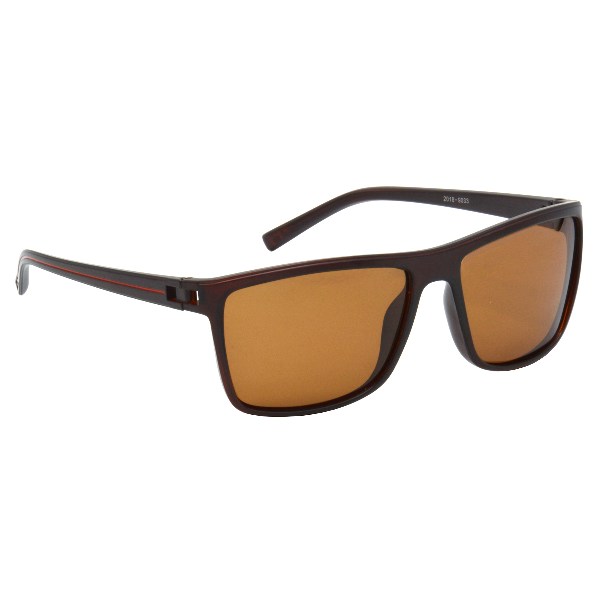 Hrinkar Polarized & UV Protection Stylish Brown Rectangular Goggles For Men & Women - HRS507-BWN-BWN-P