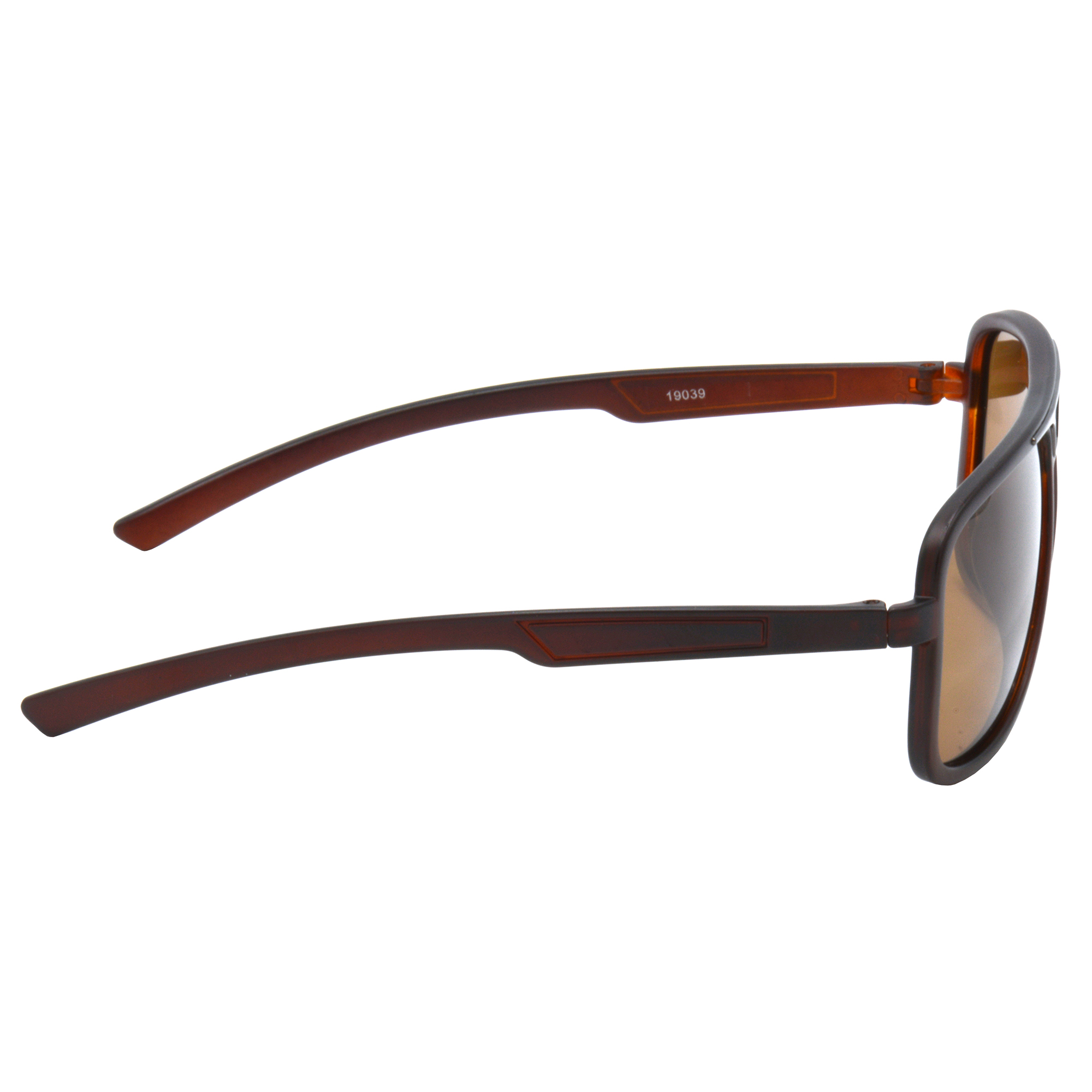 Hrinkar Polarized & UV Protection Trendy Brown Rectangular Goggles For Men & Women - HRS508-BWN-BWN-P - Image 3