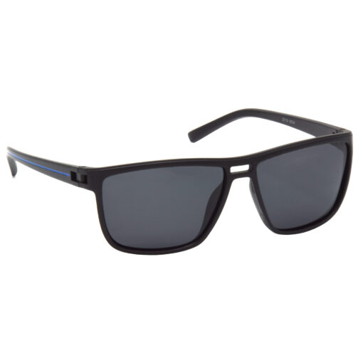 Hrinkar Polarized & UV Protection Classy Black Rectangular Shades For Men & Women - HRS509-BK-bu-BK-P