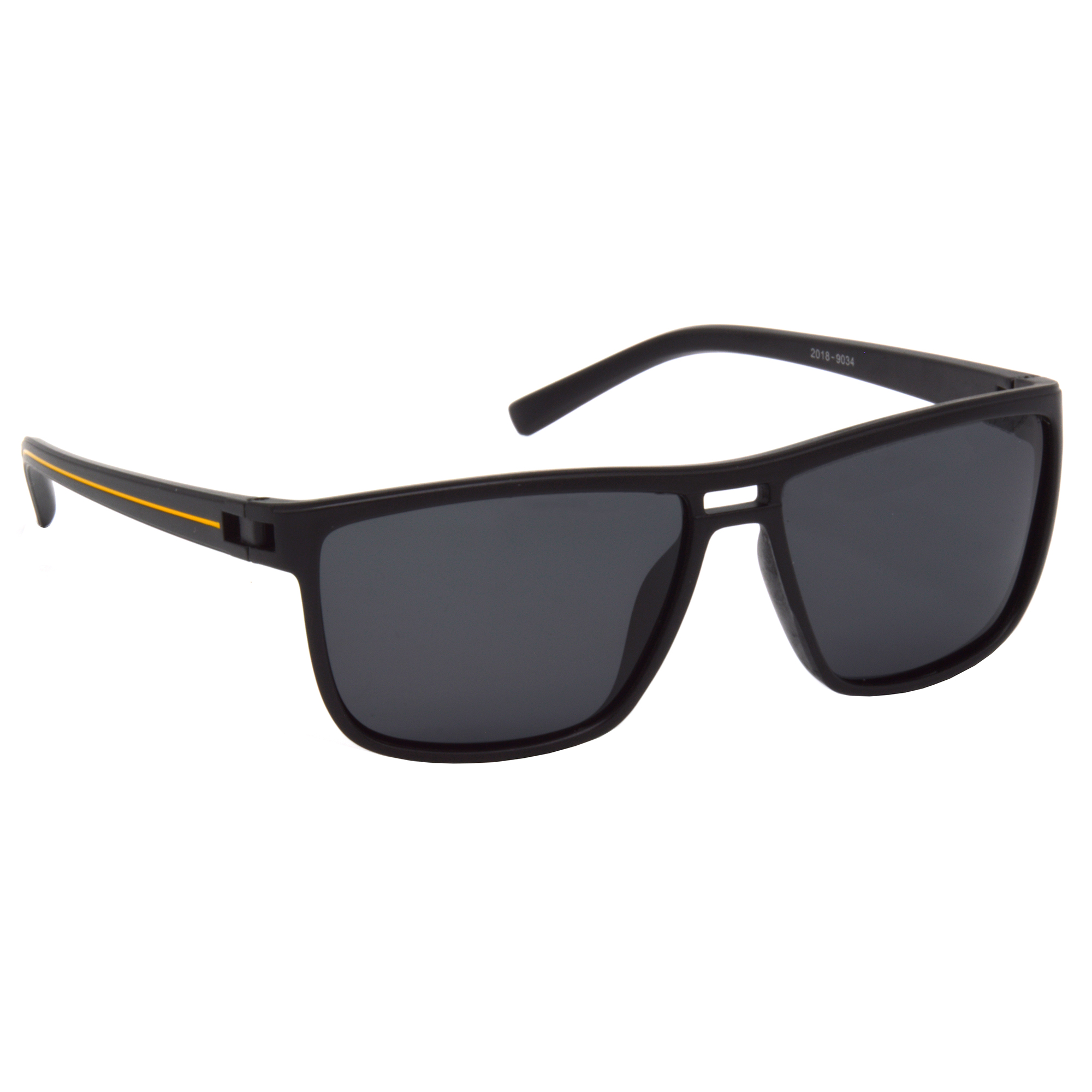 Hrinkar Polarized & UV Protection Modish Multicolor Rectangular Goggles For Men & Women - HRS509-BK-ylw-BK-P