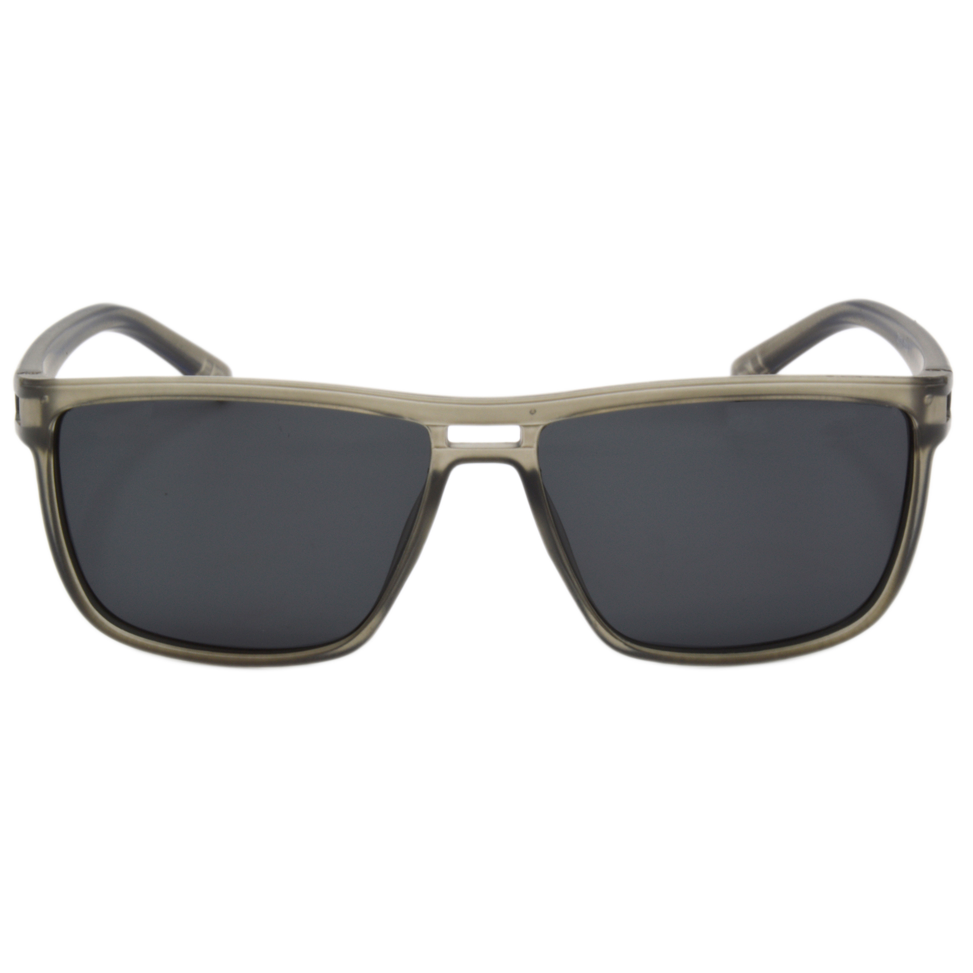 Hrinkar Polarized & UV Protection Trendy Grey Rectangular Sunglasses For Men & Women - HRS509-GRY-BK-P - Image 2