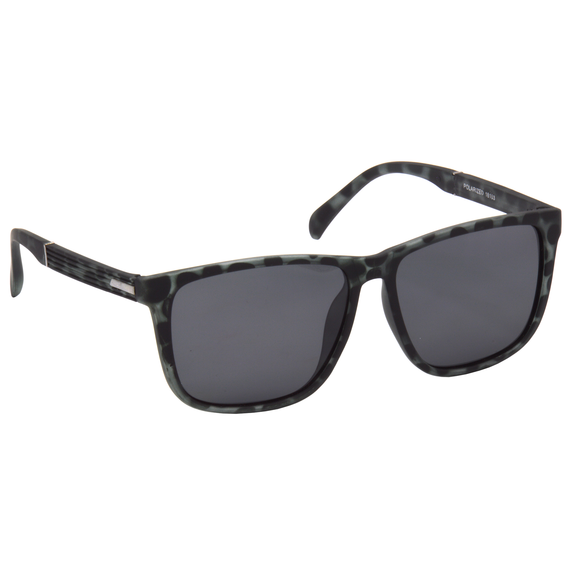 Hrinkar Polarized & UV Protection Stylish Grey Rectangular Shades For Men & Women - HRS510-TBK-BK