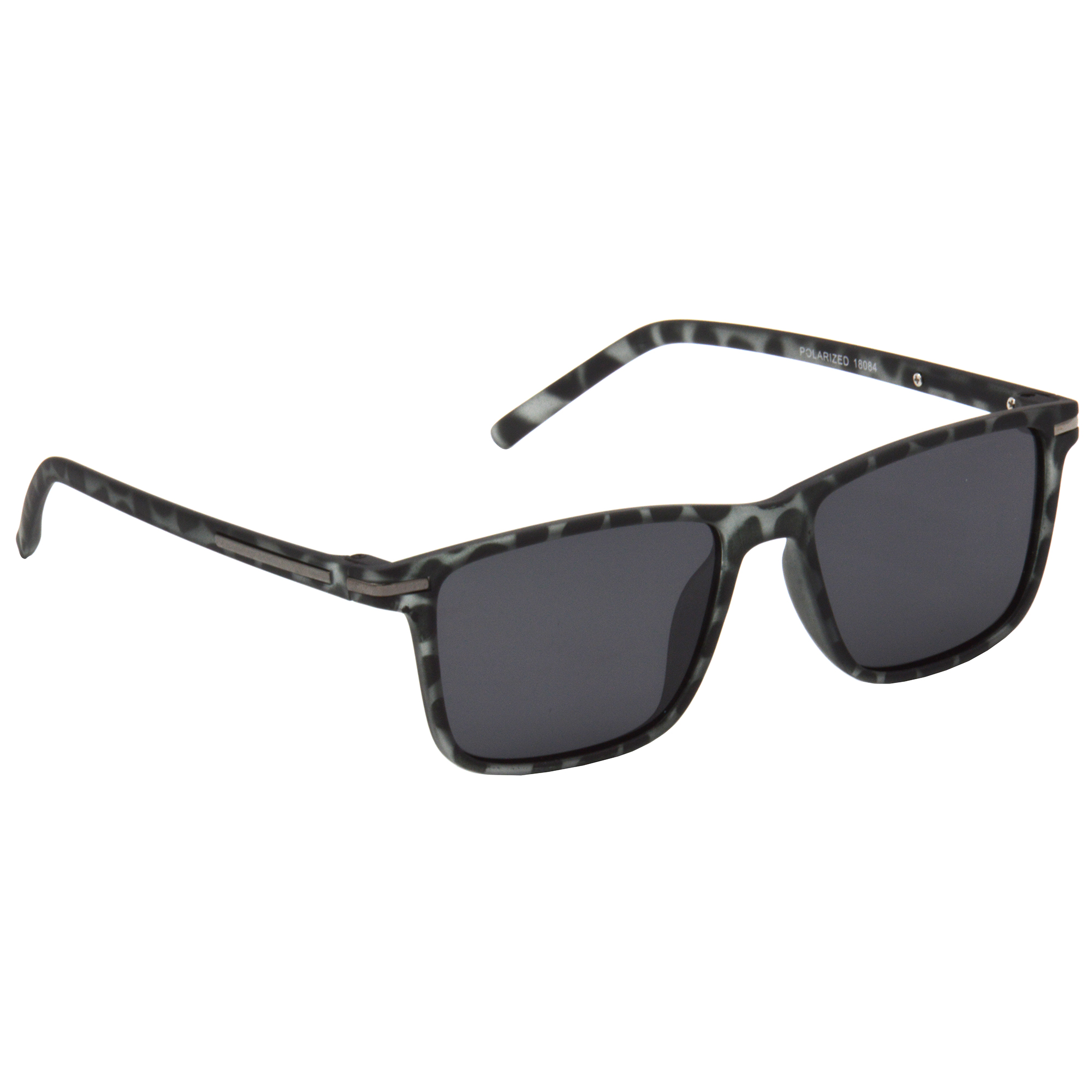 Hrinkar Polarized & UV Protection Elegant Grey Retro Square Goggles For Men & Women - HRS511-TBK-BK