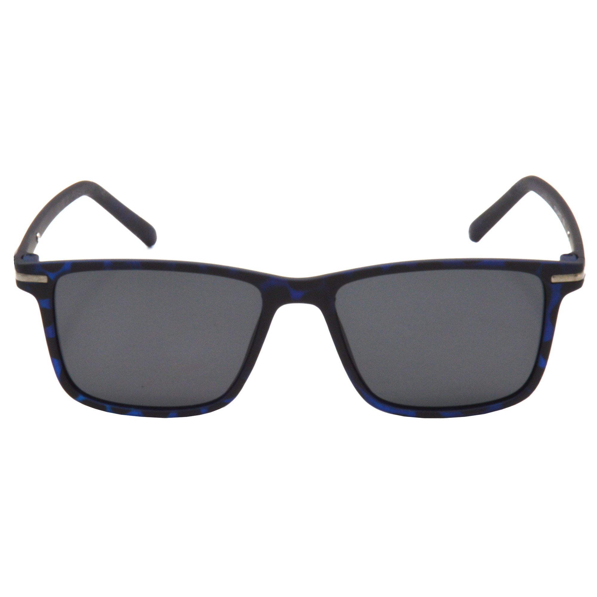 Hrinkar Polarized & UV Protection Trendy Grey Retro Square Shades For Men & Women - HRS511-TBU-BK - Image 2