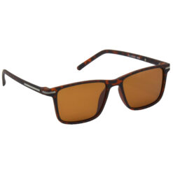 Hrinkar Polarized & UV Protection Classy Brown Retro Square Sunglasses For Men & Women - HRS511-TBWN-BWN