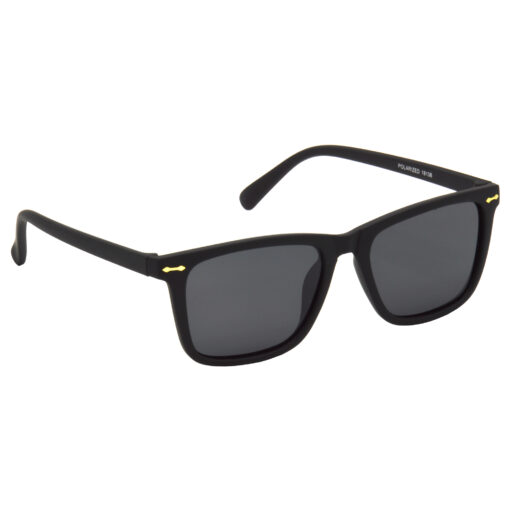 Hrinkar Polarized & UV Protection Classy Black Wayfarer Goggles For Men & Women - HRS512-BK-BK