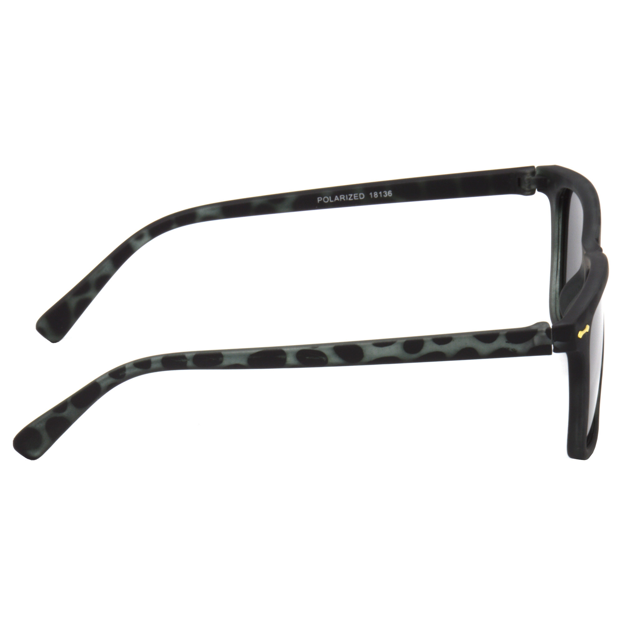 Hrinkar Polarized & UV Protection Stylish Grey Rectangular Goggles For Men & Women - HRS512-TBK-BK - Image 3