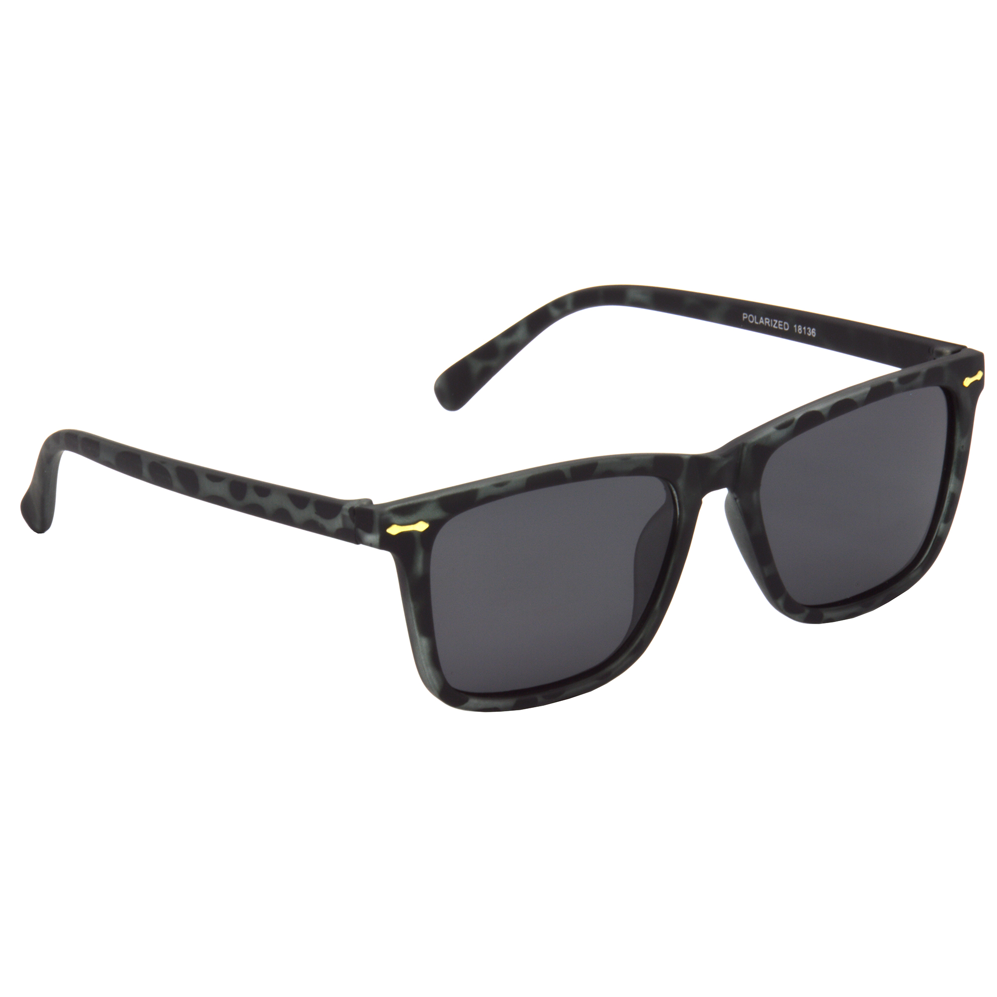 Hrinkar Polarized & UV Protection Stylish Grey Rectangular Goggles For Men & Women - HRS512-TBK-BK