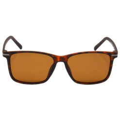Alternative view of Hrinkar Polarized & UV Protection Classy Brown Retro Square Shades For Men & Women - HRS513-BWN-BWN
