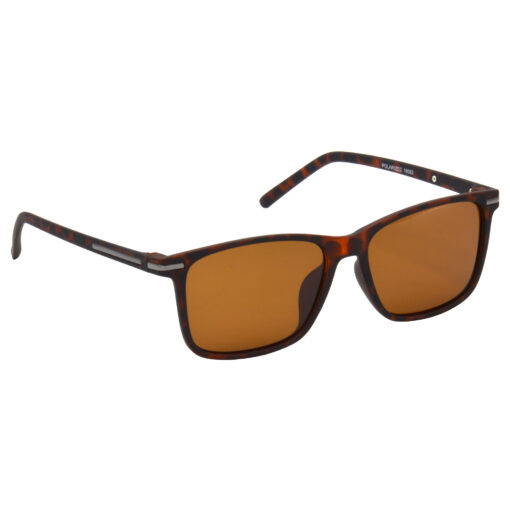 Hrinkar Polarized & UV Protection Classy Brown Retro Square Shades For Men & Women - HRS513-BWN-BWN