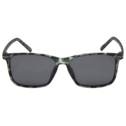 Hrinkar Polarized & UV Protection Stylish Grey Retro Square Sunglasses For Men & Women - HRS513-TBK-BK - Image 2