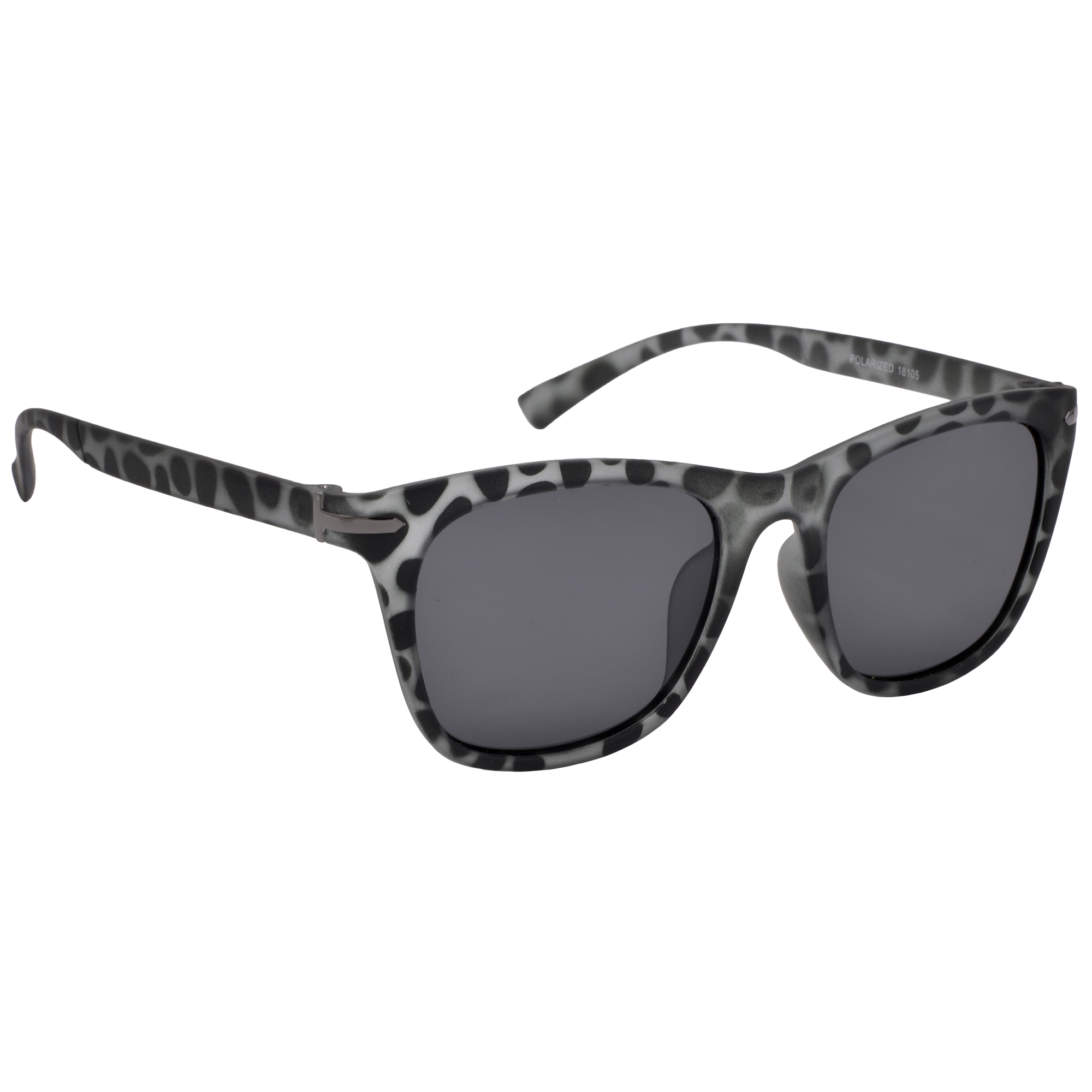 Hrinkar Polarized & UV Protection Elegant Black Rectangular Shades For Men & Women - HRS514-TBK-BK