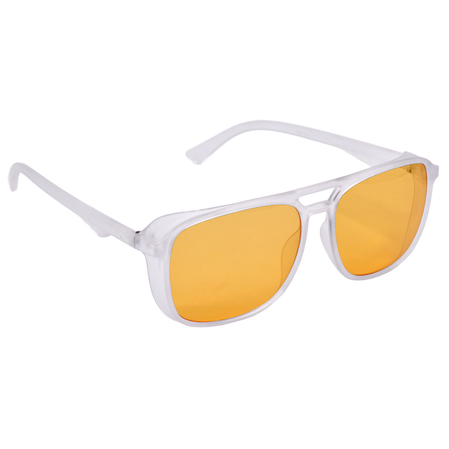 Hrinkar UV Protection Classy Grey Retro Square Goggles For Men & Women - HRS533-ORNG
