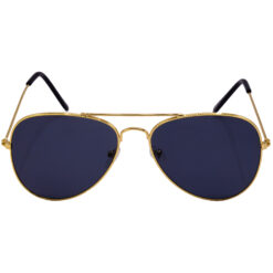 Hrinkar UV Protection Classy Grey Pilot Sunglasses For Men & Women - HRS553-GLD-BK - Image 2