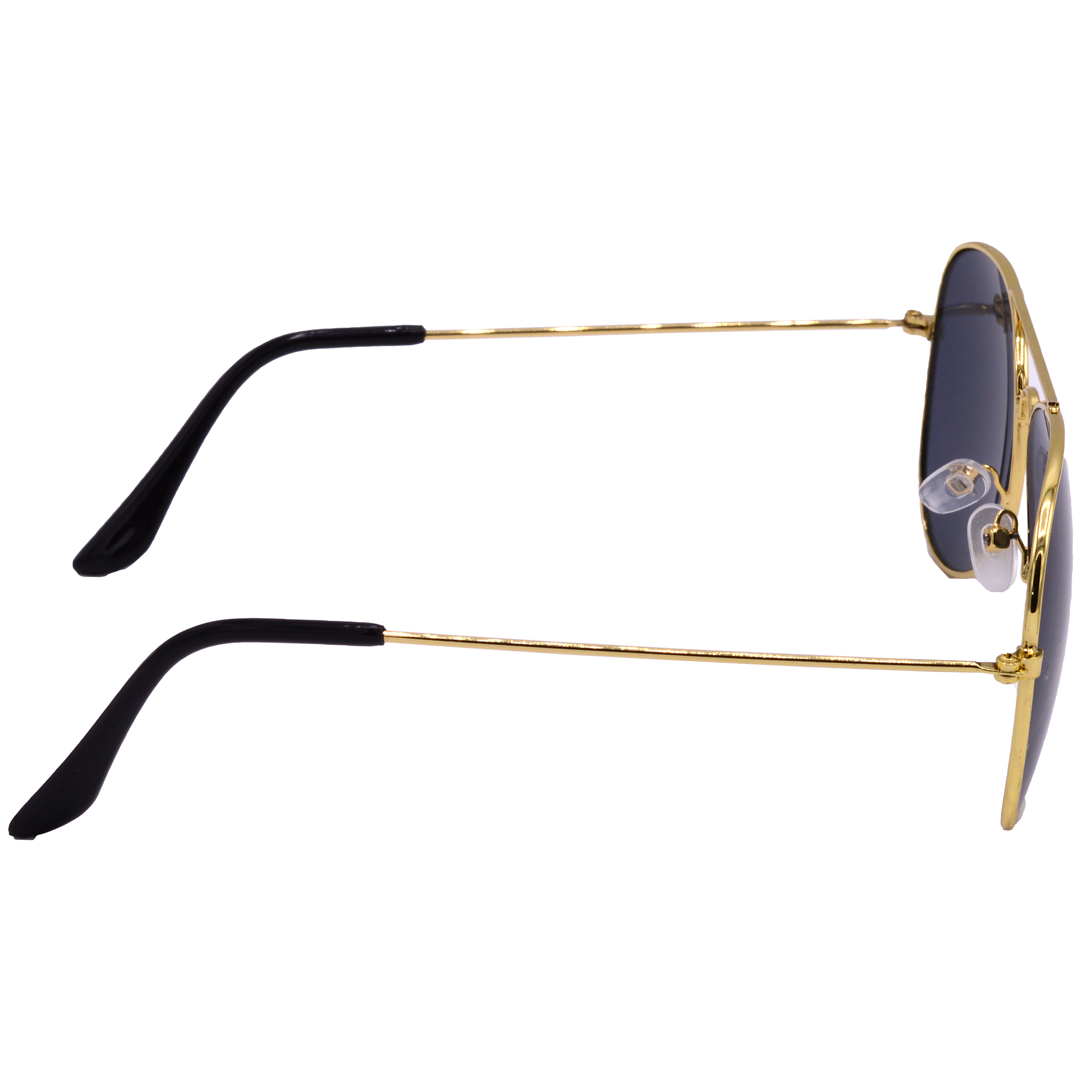 Hrinkar UV Protection Classy Grey Pilot Sunglasses For Men & Women - HRS553-GLD-BK - Image 3