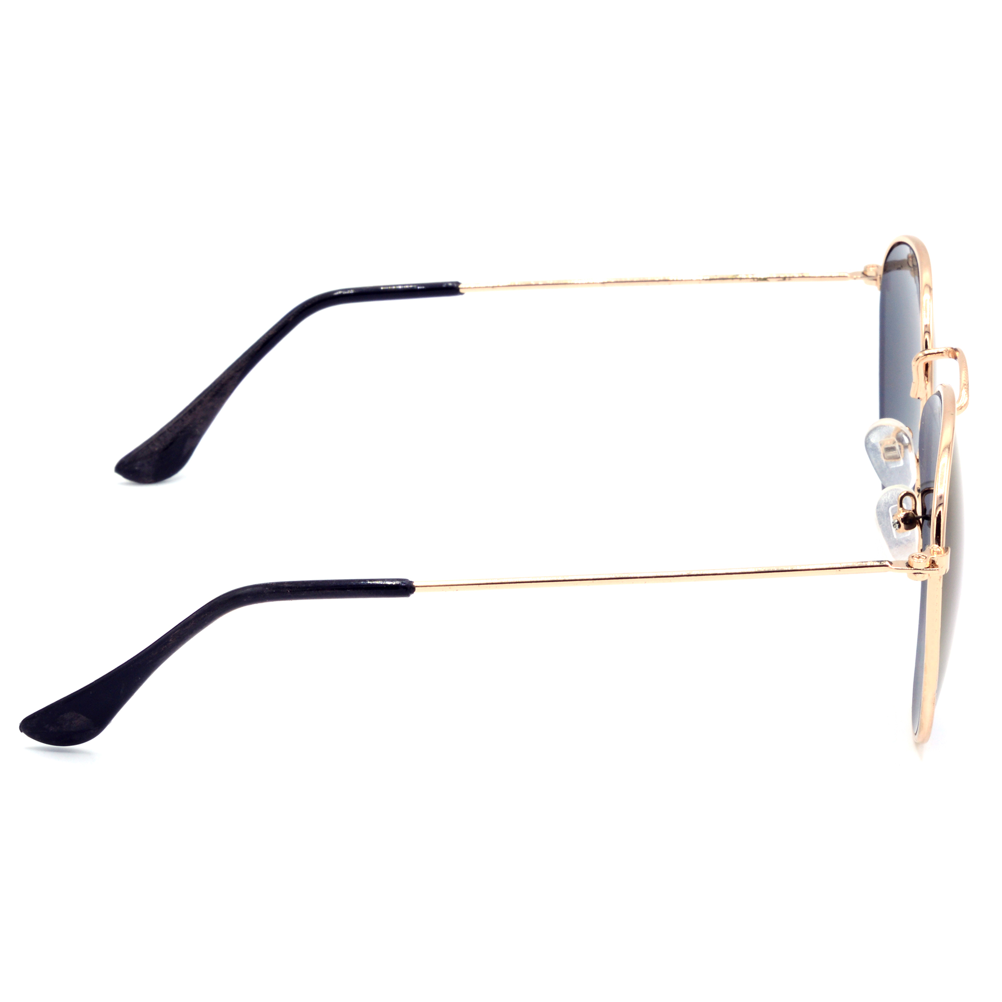 Hrinkar Mirrored & UV Protection Stylish Blue Round Goggles For Men & Women - HRS554-GLD-BU - Image 3