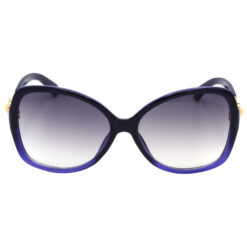 Hrinkar Gradient & UV Protection Elegant Grey Retro Square Sunglasses For Men & Women - HRS556-BK-GRY - Image 2