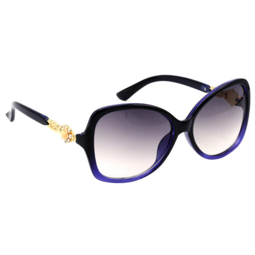 Hrinkar Gradient & UV Protection Elegant Grey Retro Square Sunglasses For Men & Women - HRS556-BK-GRY