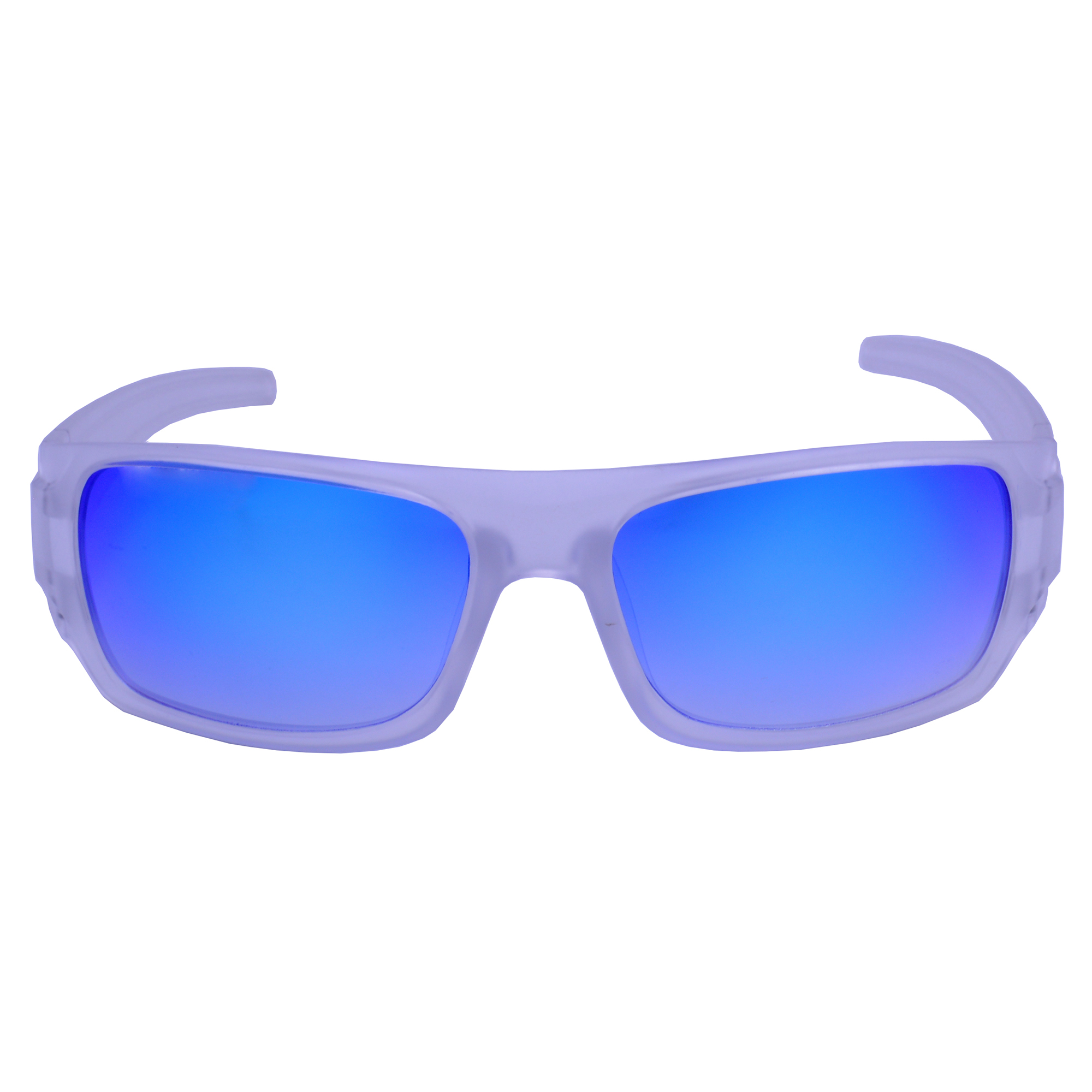 Hrinkar Mirrored & UV Protection Trendy Blue Sports Goggles For Men - HRS558-CLR-BU - Image 2