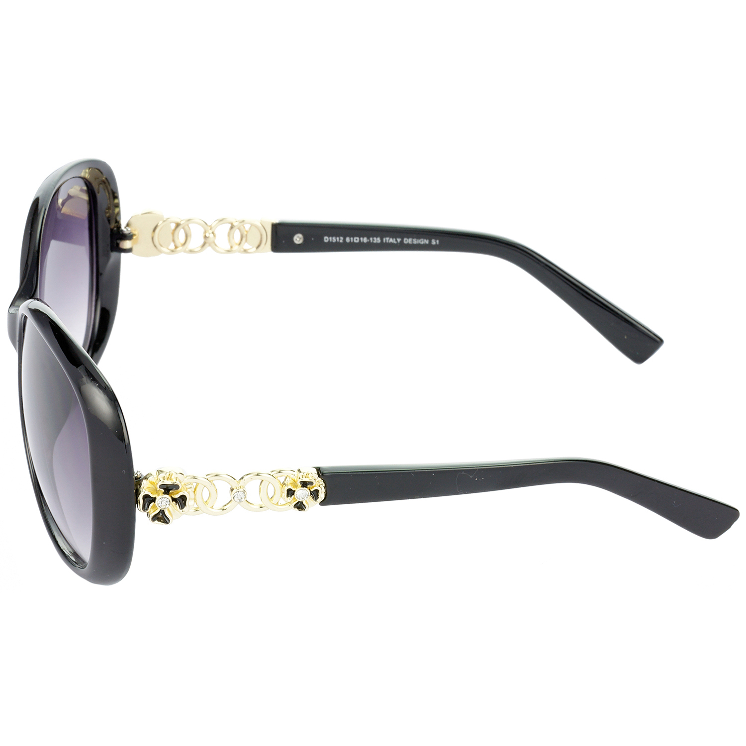 Hrinkar Gradient & UV Protection Classy Grey Over-sized Shades For Women - HRS57 - Image 3