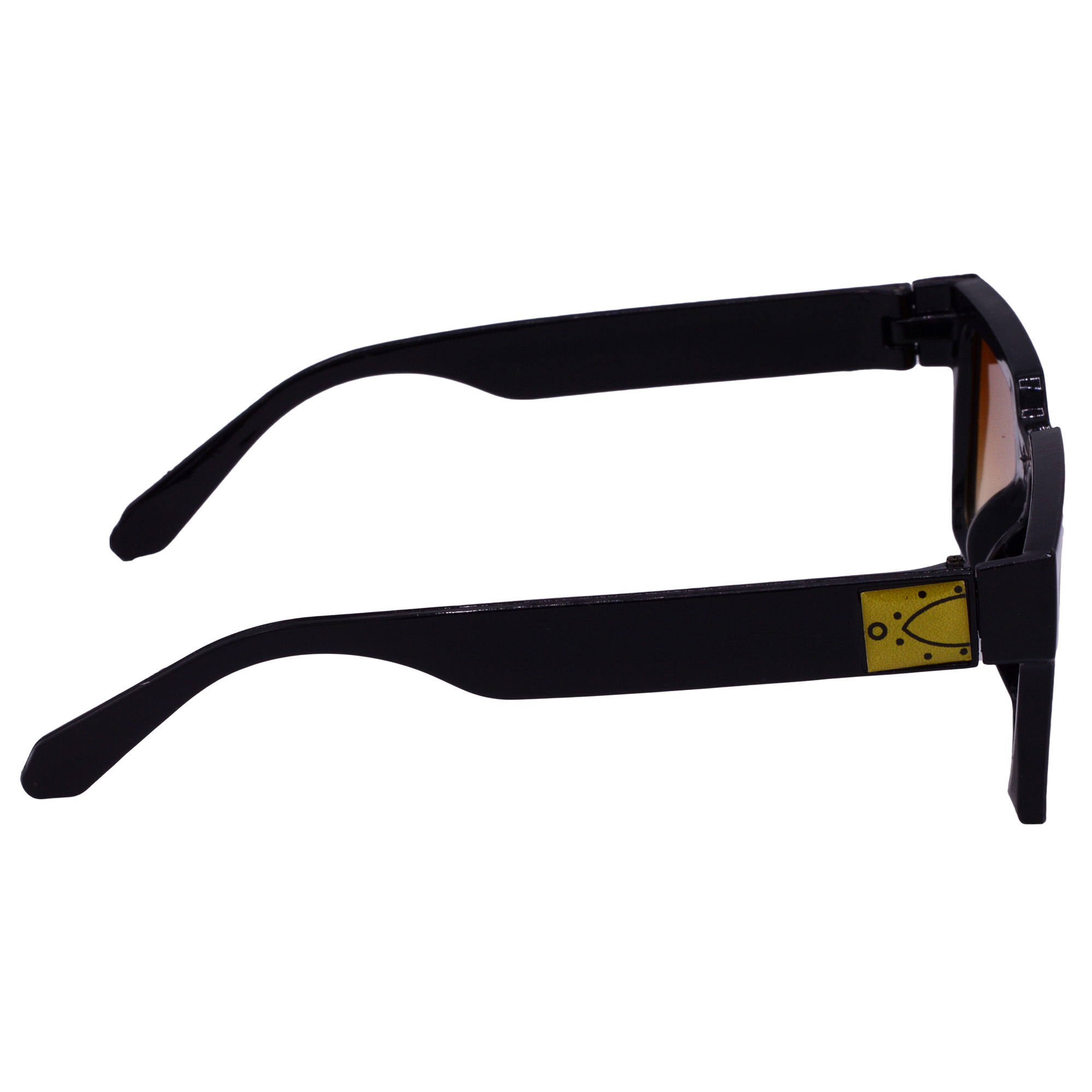 Hrinkar UV Protection Elegant Brown Retro Square Shades For Men & Women - HRS586-BK-BWN - Image 3