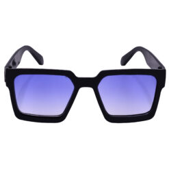 Hrinkar UV Protection Trendy Blue, Multicolor Retro Square Goggles For Men & Women - HRS586-BK-MBU - Image 2