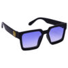 Hrinkar UV Protection Trendy Blue, Multicolor Retro Square Goggles For Men & Women - HRS586-BK-MBU