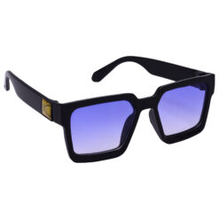 Hrinkar UV Protection Trendy Blue, Multicolor Retro Square Goggles For Men & Women - HRS586-BK-MBU