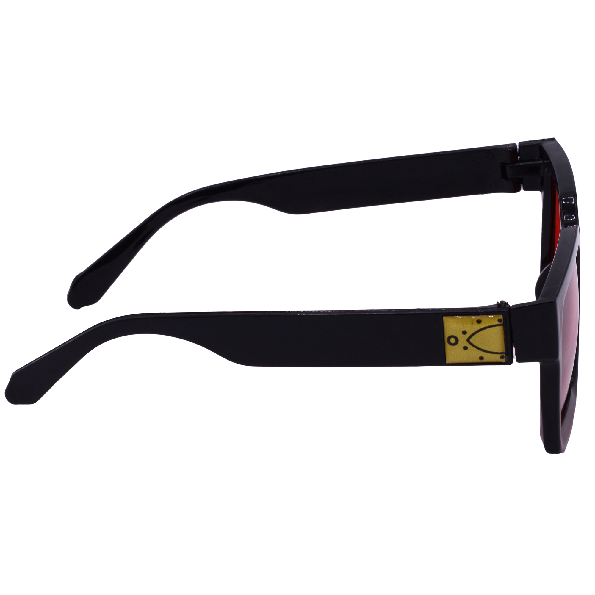 Hrinkar UV Protection Modish Red Retro Square Goggles For Men & Women - HRS586-BK-RD - Image 3