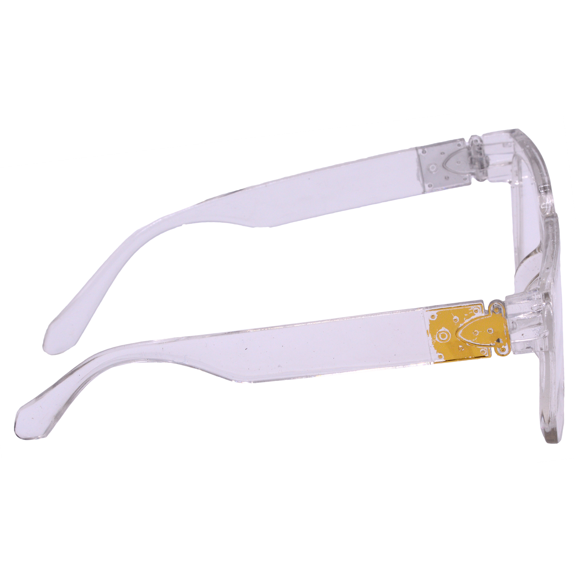 Hrinkar UV Protection Stylish Clear Retro Square Shades For Women - HRS586-TPRN - Image 3