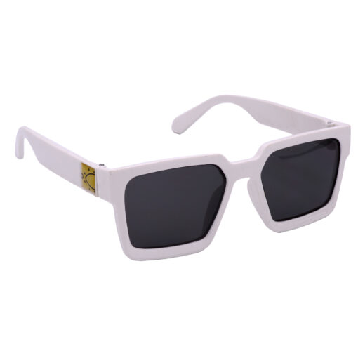 Hrinkar UV Protection Stylish Black Retro Square Sunglasses For Women - HRS586-WT-BK