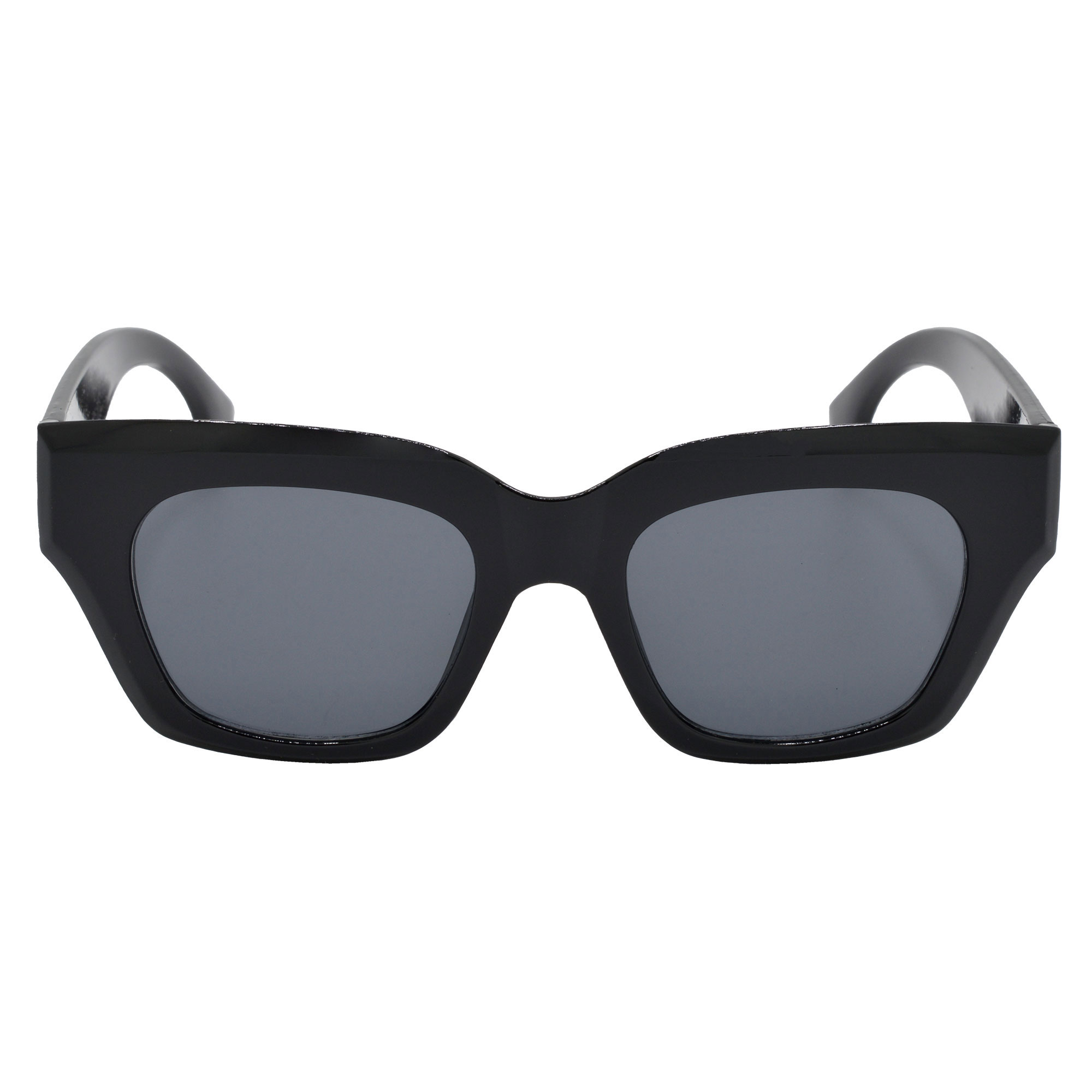 Black Cat-Eye Sunglasses with UV Protection for Women