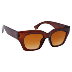 Hrinkar UV Protection Cat-Eye Sunglasses Brown