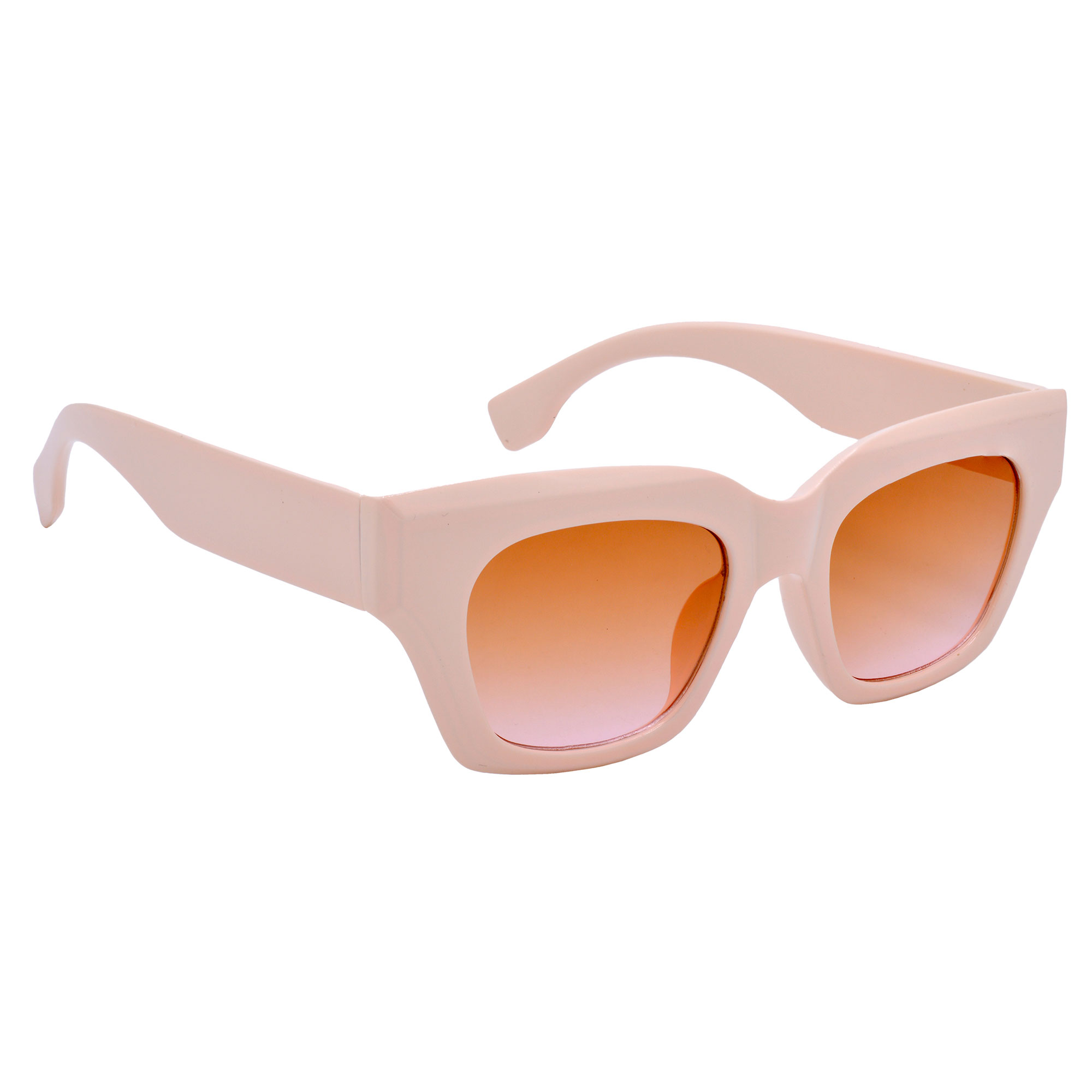 Hrinkar Peach Cat-Eye Sunglasses for Girls