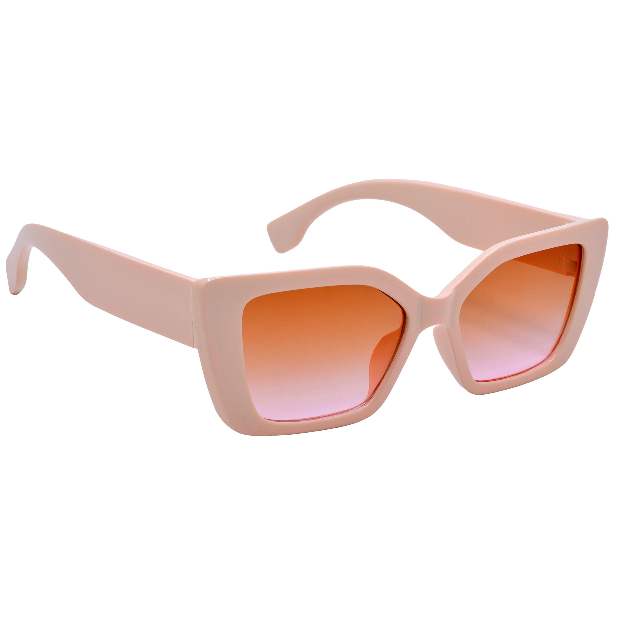 Hrinkar Brown Clear Gradient Sunglasses