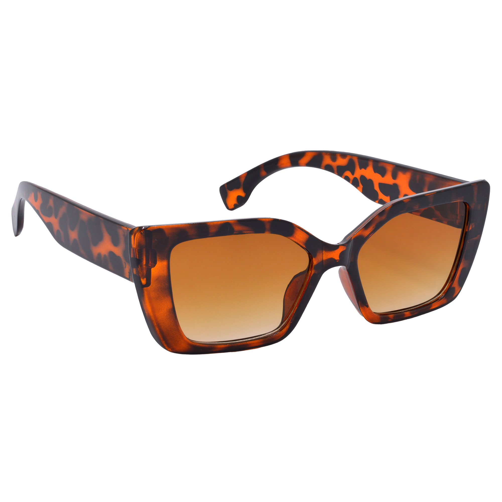 Hrinkar Clear Brown Gradient Sunglasses