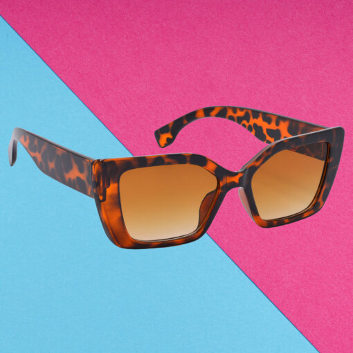 Hrinkar Clear, Brown Lens Brown Frame UV Protection Glasses For Women & Girls - HRS588-TBWN-BWN