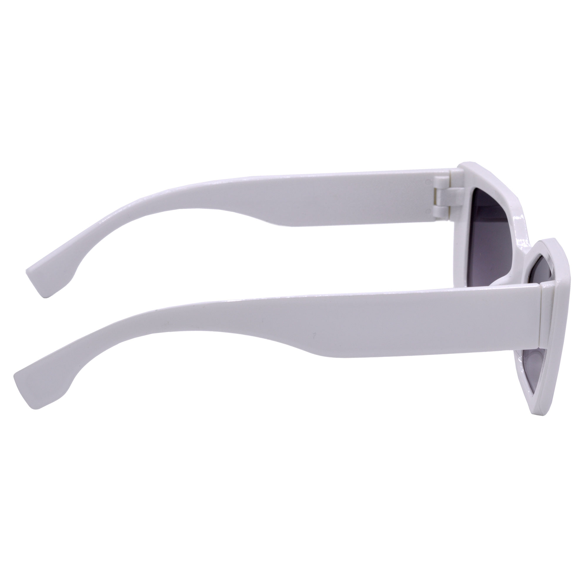 Women's White UV Protection Cat-Eye Sunglasses