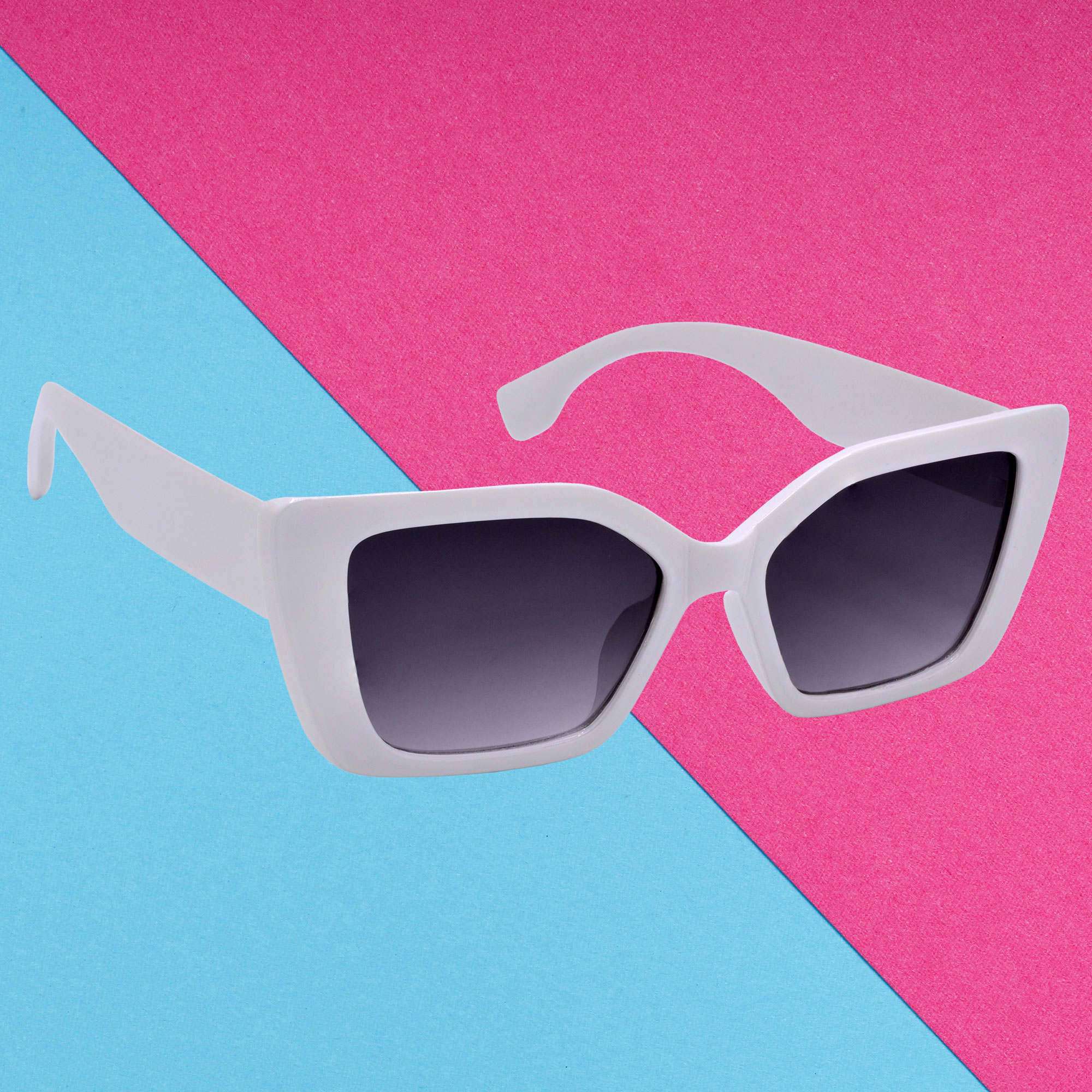 Fashion White Sunglasses for Girls