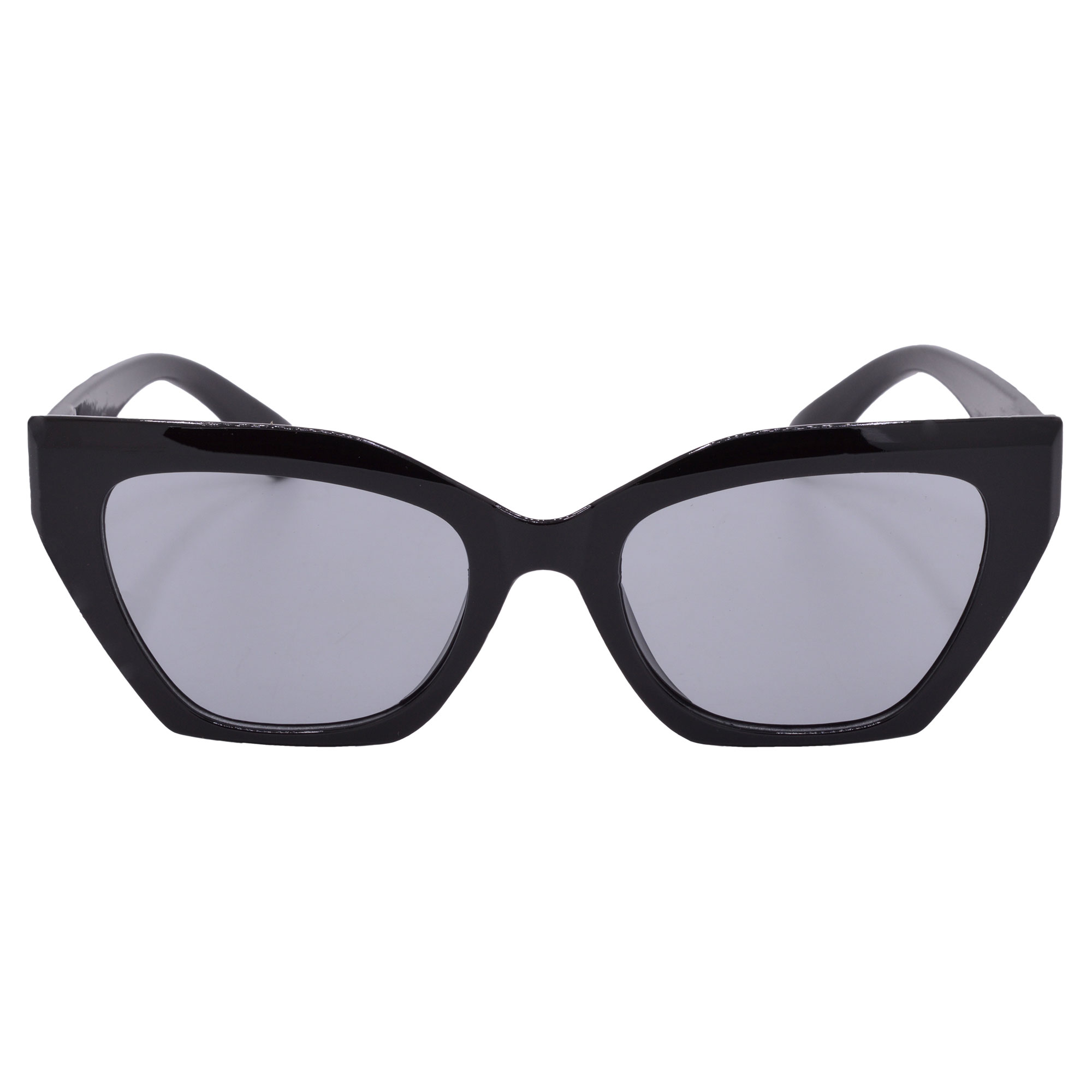 Black Cat-Eye Sunglasses with UV Protection
