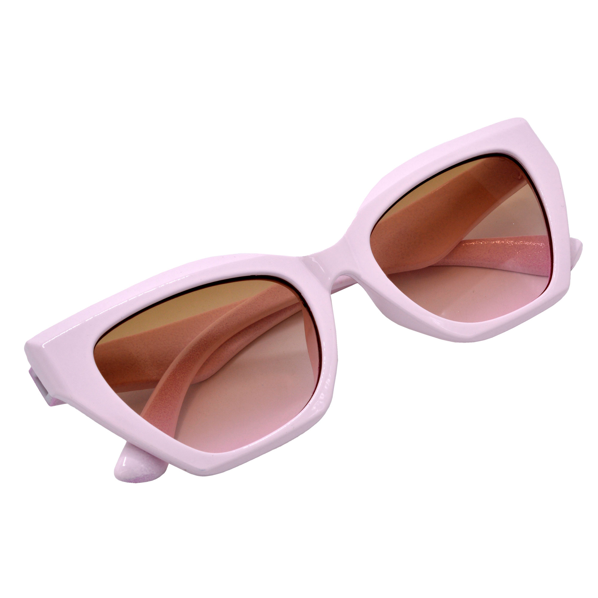 Hrinkar Brown Lens peach Frame UV Protection Glasses For Women & Girls - HRS589-PCH-BWN - Image 4