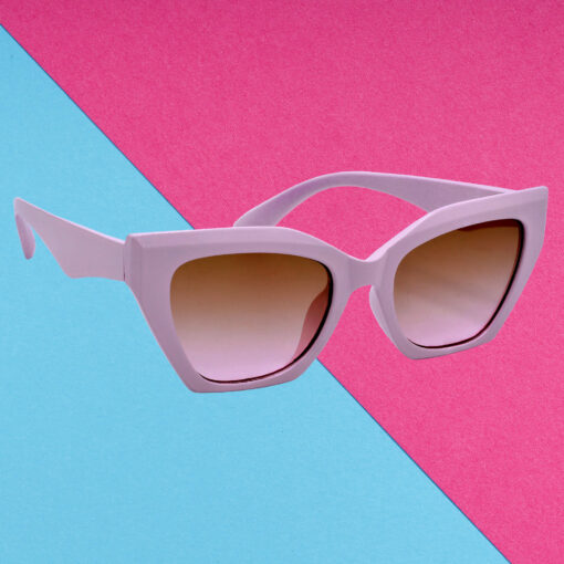 Hrinkar Brown Lens peach Frame UV Protection Glasses For Women & Girls - HRS589-PCH-BWN