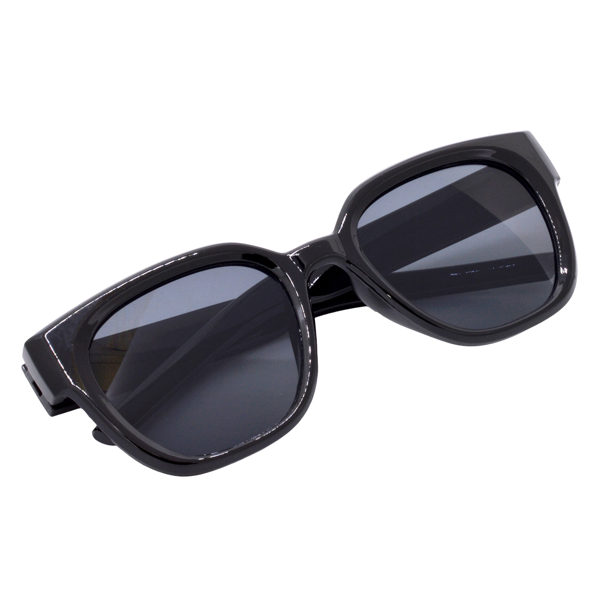 Lightweight Black Round Sunglasses for Girls